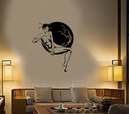 Wall Stickers Vinyl Decal Oriental Japan Geisha Hot Sexy Girl Naked Sp