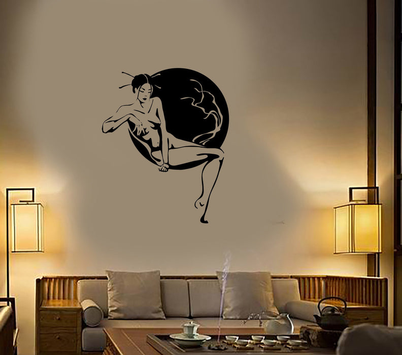 Wall Stickers Vinyl Decal Oriental Japan Geisha Hot Sexy Girl Naked Spa Unique Gift (ig1731)