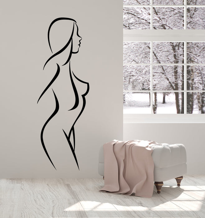 Vinyl Wall Decal Erotic Sexy Naked Nude Abstract Girl Woman Stickers (2836ig)