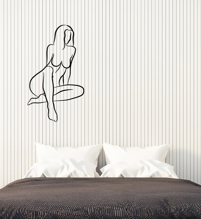 Vinyl Wall Decal Abstract Naked Girl Sexy Woman Body Stickers (3923ig)