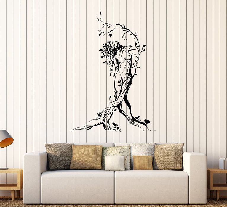 Vinyl Wall Decal Fairy Naked Sexy Hot Girl Tree Nature Stickers Unique Gift (1598ig)