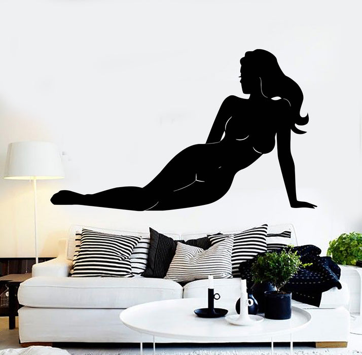 Wall Sticker Vinyl Decal Silhouette Naked Sexy Girl Nude Art Murals Unique Gift (ig352)