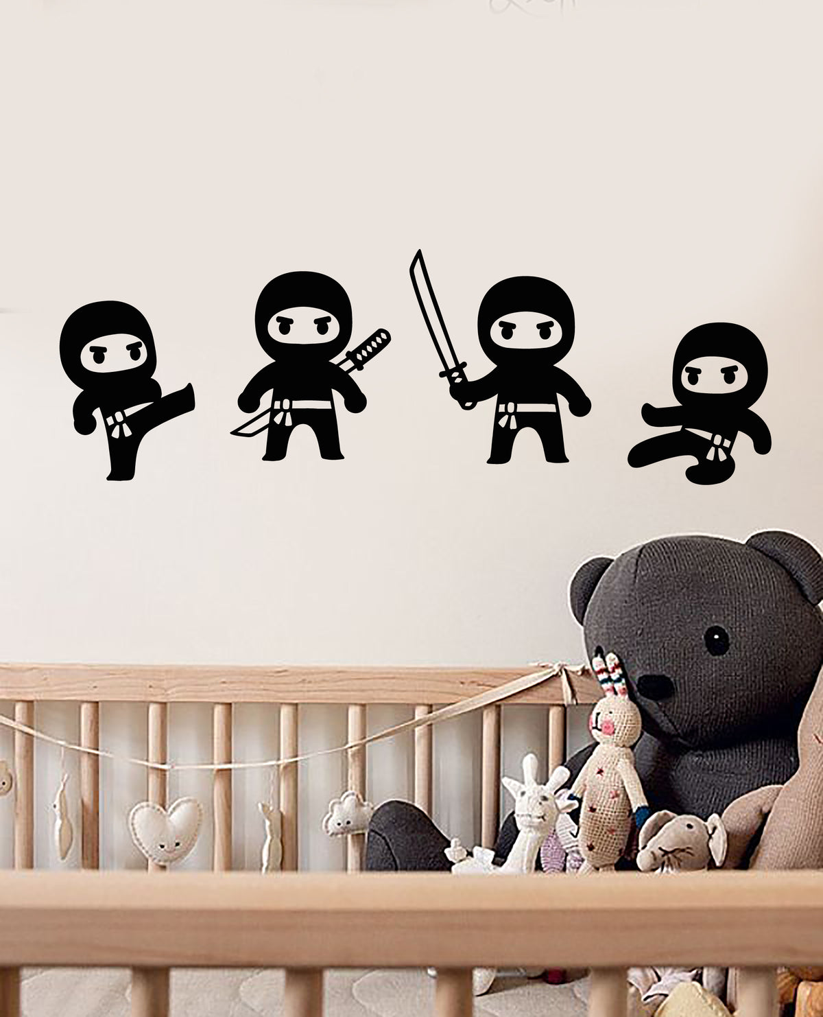 Vinyl Wall Decal Cartoon Little Ninjas Boy Room Decor Stickers (3560ig ...