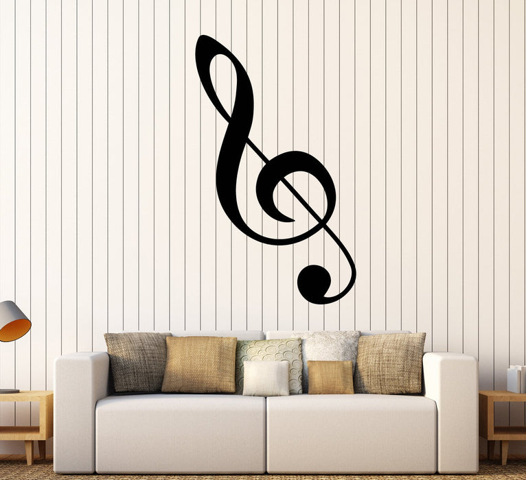 Vinyl Wall Decal Clef Music Note Musical Decor Gift For Musician Stickers Unique Gift (1759ig)