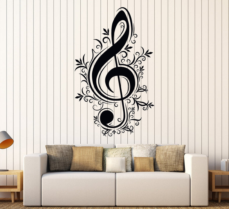 Vinyl Wall Decal Music Notes Musician Melody Music School Shop Stickers Unique Gift (719ig)