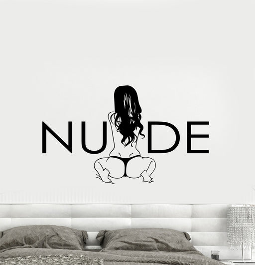 Vinyl Wall Decal Sexy Naked Girl Nude Woman Butt Adult Stickers (3818i —  Wallstickers4you