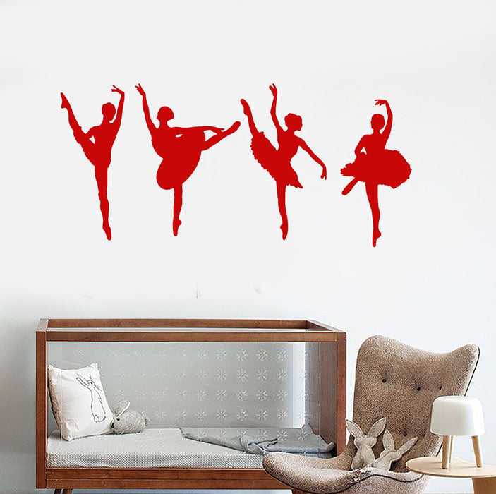 Vinyl Decal Wall Ballet School Studio Dancer Ballerina Nursery Stickers Unique Gift (869ig)