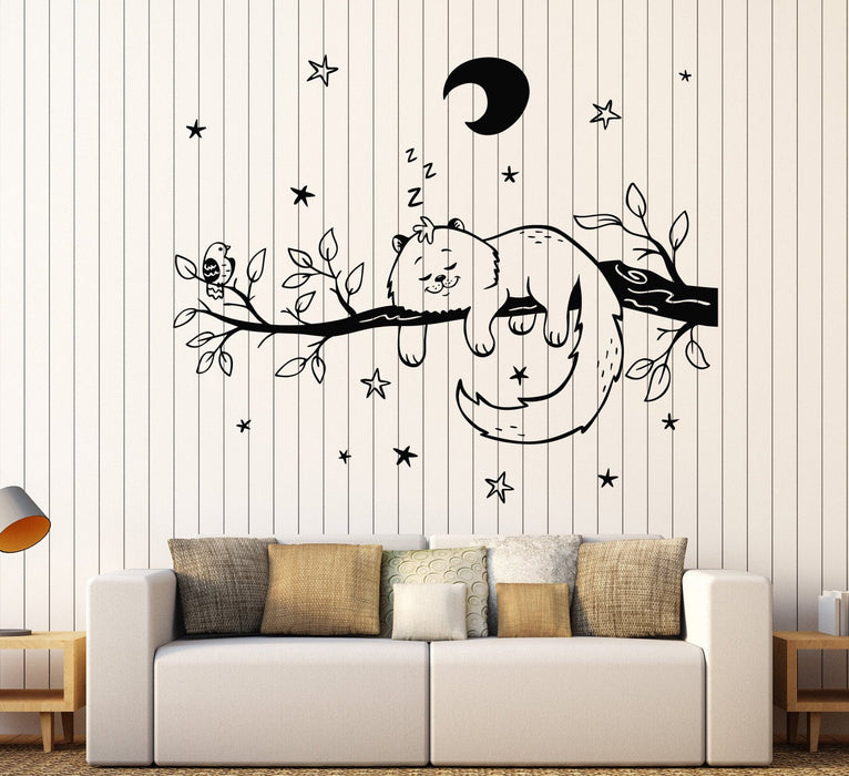 Hanging Cat Moon Sweet Dreams Sleep Vinyl Wall Art Sticker for Home Room  Decals