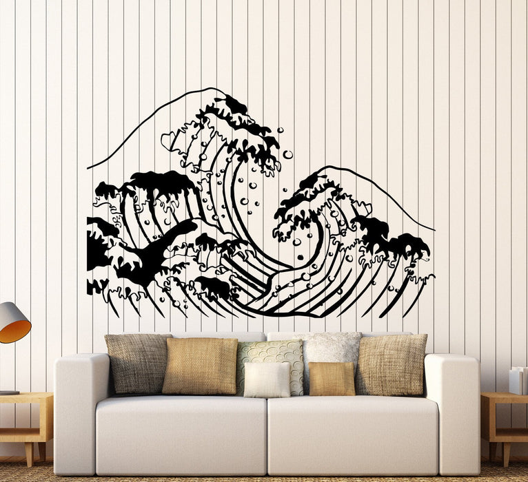 Vinyl Wall Decal Ocean Wave Sea Marine Home Decoration Stickers Unique Gift (ig4510)