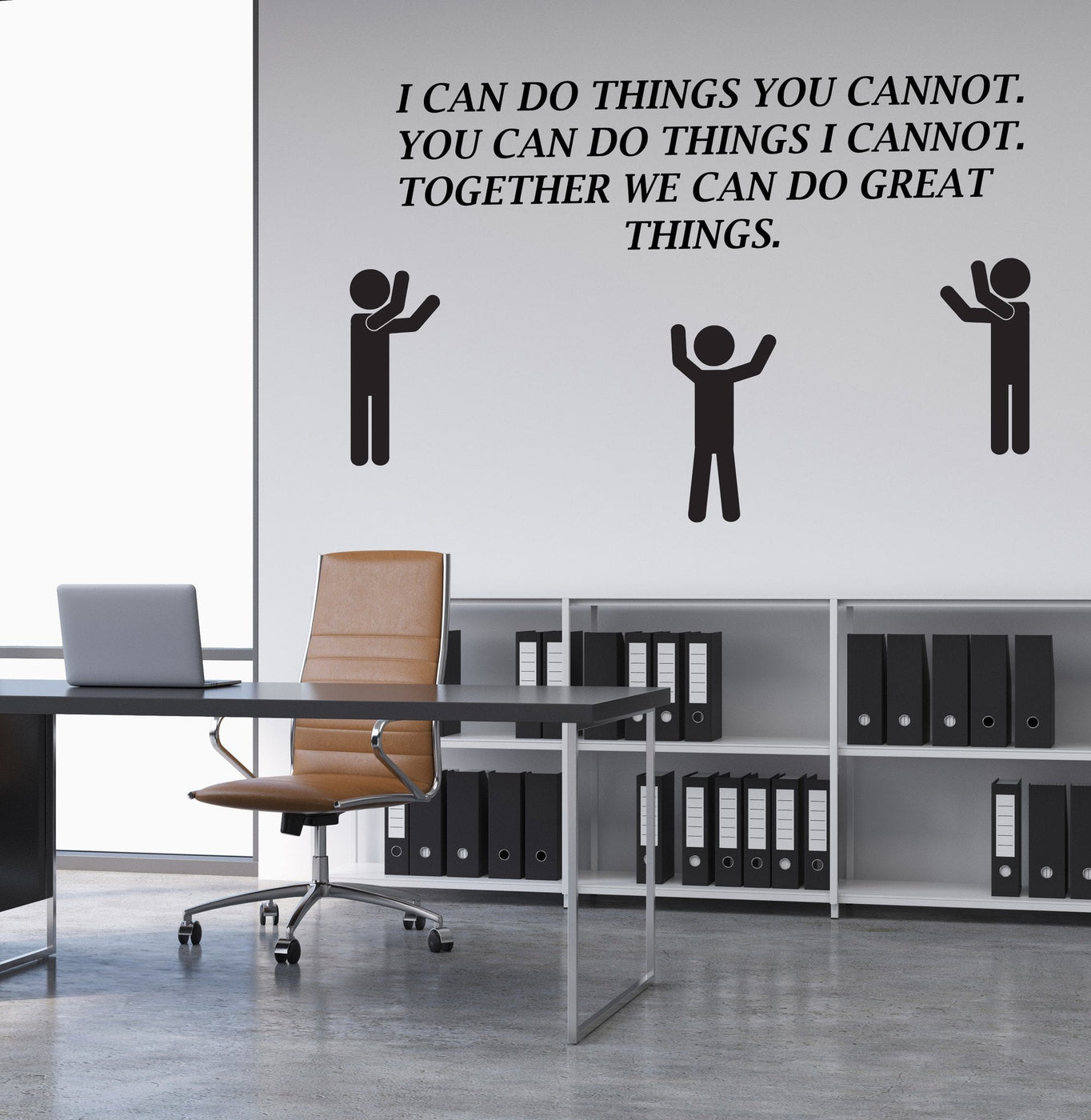 Vinyl Wall Decal Motivation Quote Office Team Teamwork Inspire Sticker ...