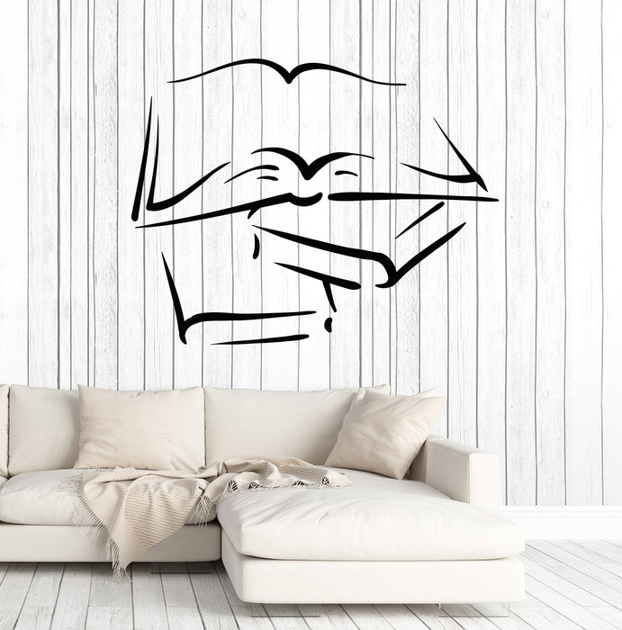 Autocollant mural en vinyle pour livre ouvert, amoureux de la lecture, bibliothèque, écrivain, cadeau unique (1696ig)