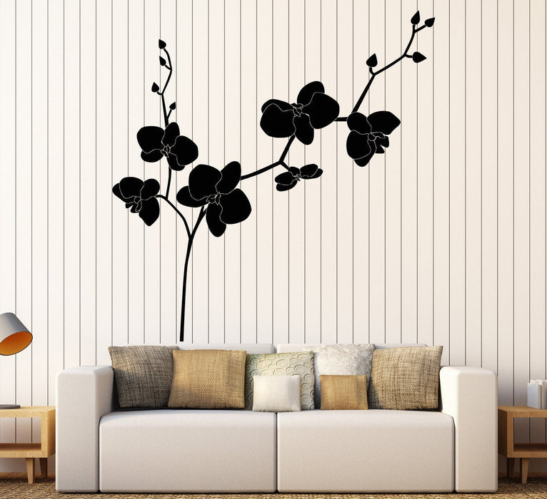 Vinyl Wall Decal Orchid Flower Shop Floral Bedroom Design Stickers Unique Gift (1080ig)