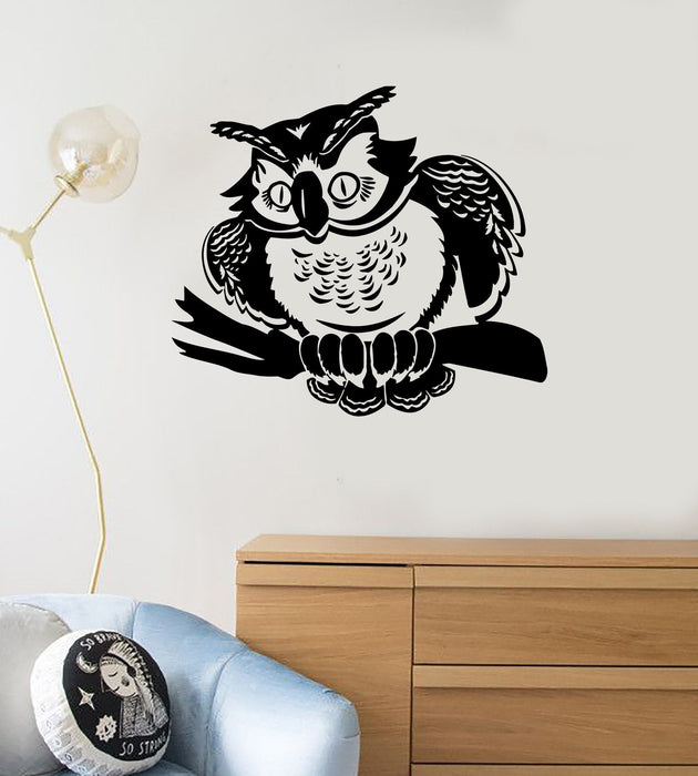 Wall Stickers Vinyl Decal Owl Bird For Kids Room Decor Unique Gift (ig124)