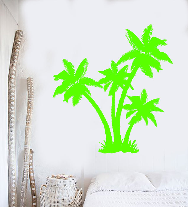 Vinyl Wall Decal Palm Tree Beach Sea Style Island Nature Stickers Unique Gift (1286ig)