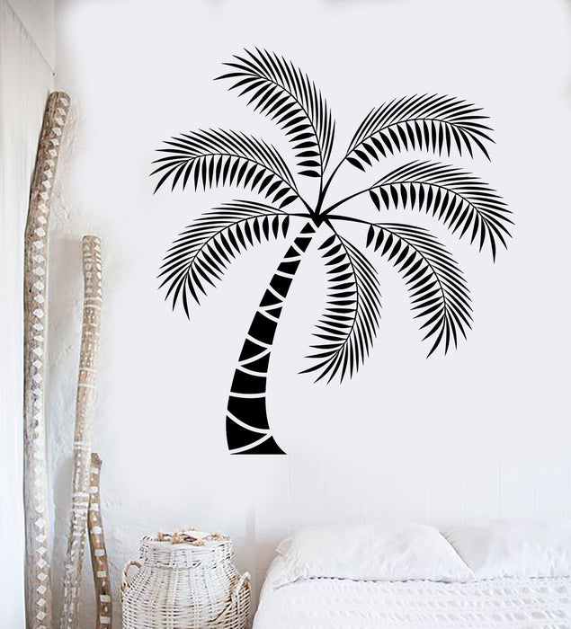 Vinyl Wall Decal Palm Tropical Tree Beach Style Decoration Interior Stickers Unique Gift (ig3831)