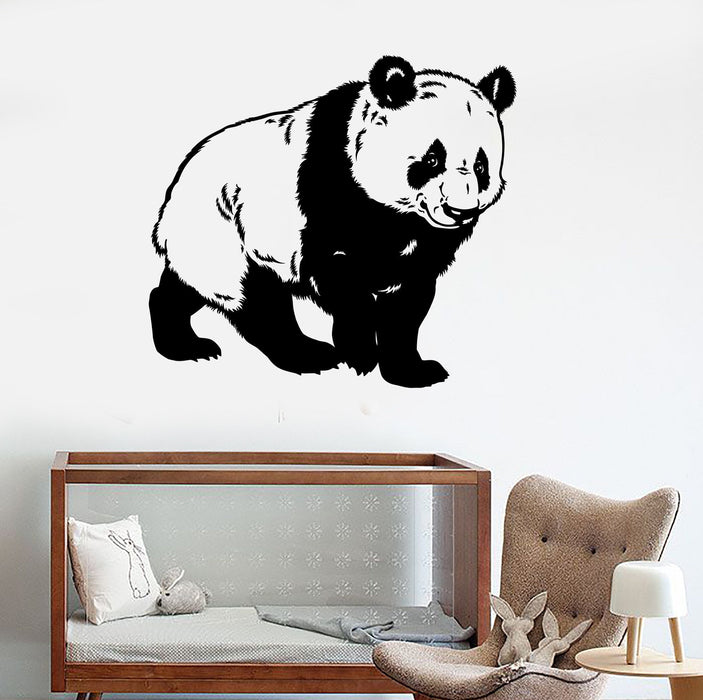 Vinyl Wall Decal Cute Panda Bear Kids Room Animal Stickers Mural Unique Gift (501ig)