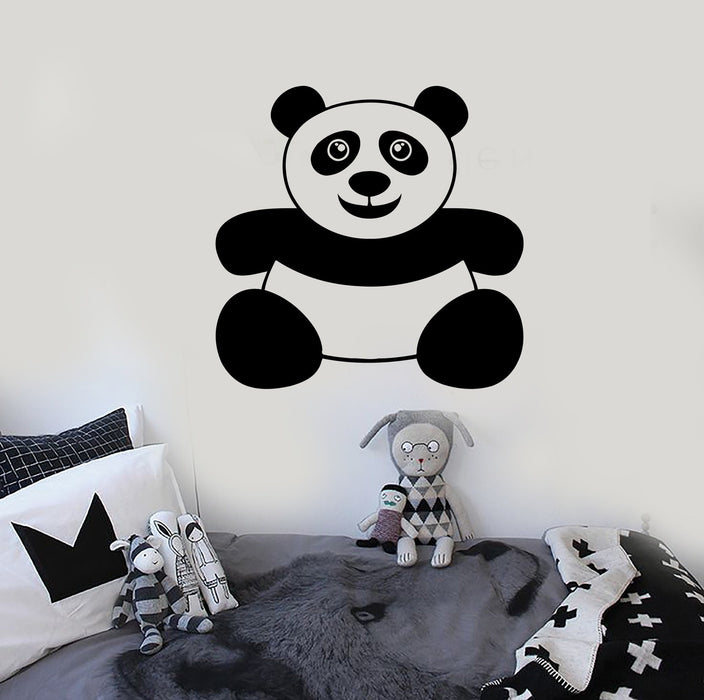Vinyl Wall Decal Panda Funny Kids Room Animal Stickers Mural Unique Gift (ig141)