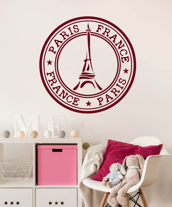Wall Stickers Vinyl Decal Paris France Eiffel Tower Europe Travel Symbol Unique Gift (ig198)