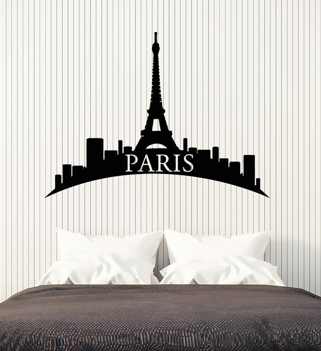 Vinyl Wall Decal Eiffel Tower Paris France Sight Stickers (3433ig)