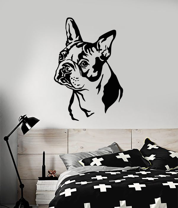 Vinyl Wall Decal French Bulldog Pet Home Animal Dog Stickers (3477ig)