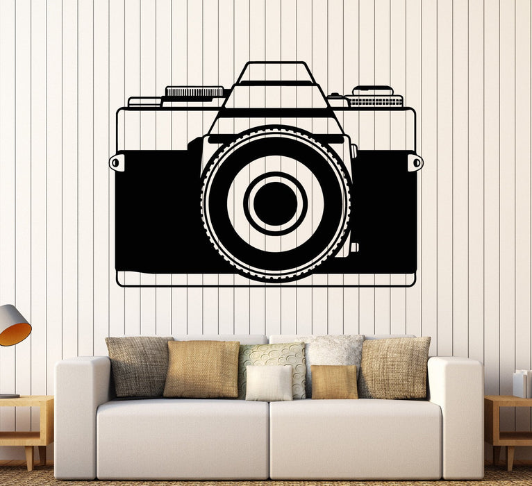 Vinyl Wall Decal Photo Art Vintage Old Camera Stickers Mural Unique Gi —  Wallstickers4you