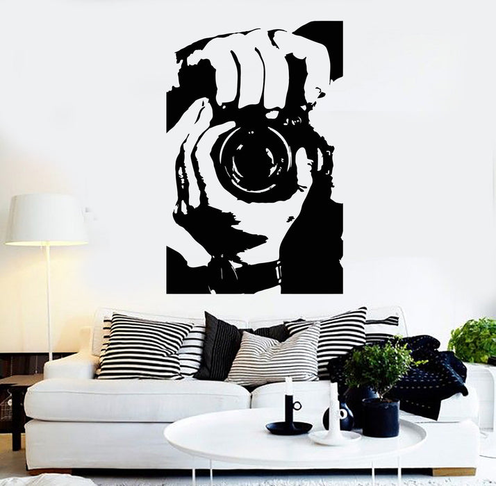 Vinyl Wall Decal Photographer Photo Studio Camera Stickers Mural Unique Gift (ig4651)