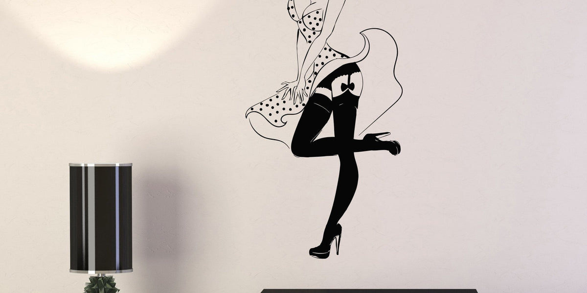 Vinyl Wall Decal Pin Up Sexy Girl Retro Woman Stickers Unique Gift (86 ...