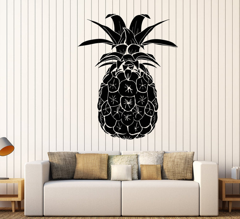 Vinyl Wall Decal Pineapple Tropical Fruit Beach Style Stickers Unique Gift (1745ig)