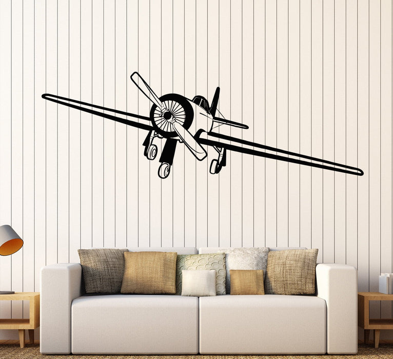 Vinyl Wall Decal Aircraft Airplane Plane Pilot Children's room Stickers Unique Gift (1266ig)