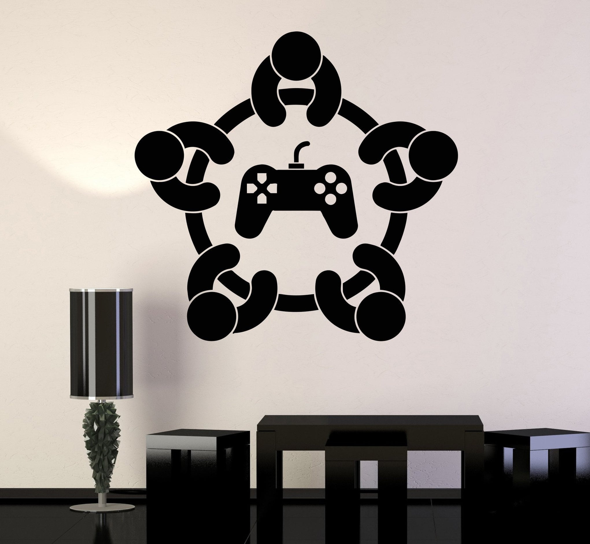 Vinyl Wall Decal Gamer Computer Zone Video Game Gaming Stickers Unique ...
