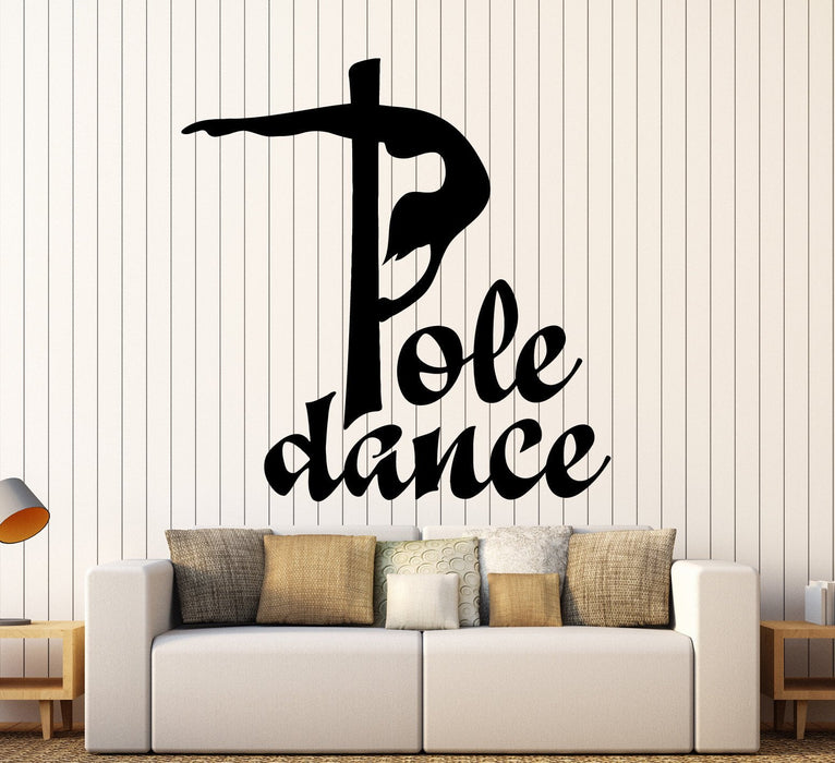 Vinyl Wall Decal Pole Dance Striptease Adult Stickers Mural Unique Gift (ig3753)
