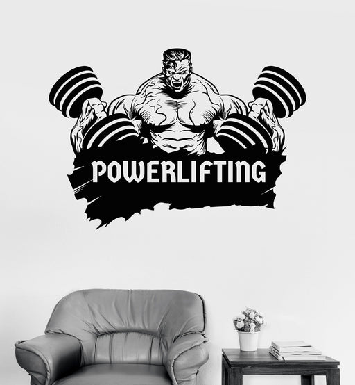 Vinyl Wall Decal Hand Dumbbell Bodybuilding Fitness Sport Gym Stickers —  Wallstickers4you