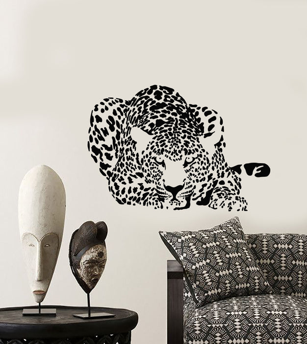 Vinyl Wall Decal Leopard African Predator Animal Spots Stickers (3066ig)