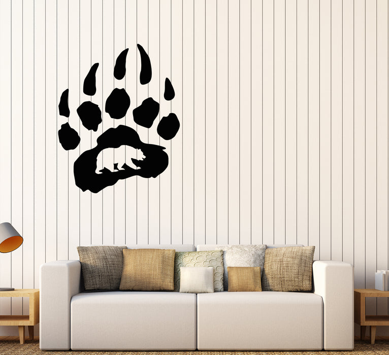 Vinyl Wall Decal Bear Paw Claws Predator Animal Forest Stickers (3545ig)