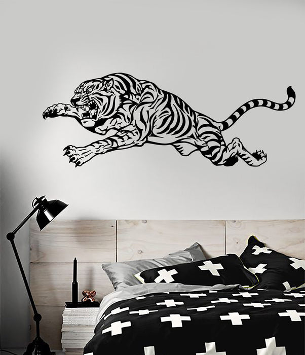 Vinyl Wall Decal Tiger Predator Animal Big Cat Fangs Claws Stickers Unique Gift (1891ig)