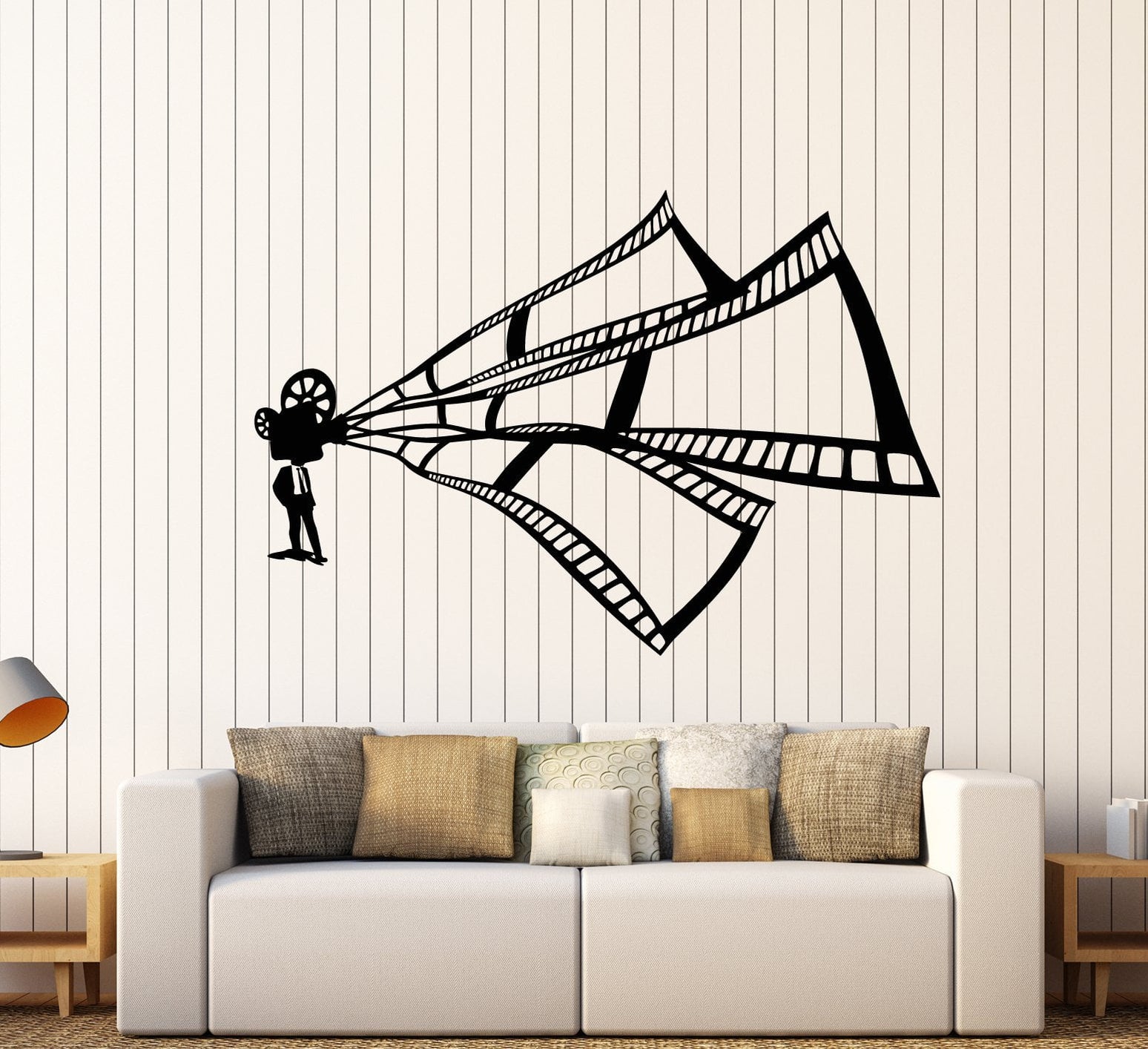 Vinyl Wall Decal Producer Film Cinema Theater Filmstrip Stickers (3068 ...