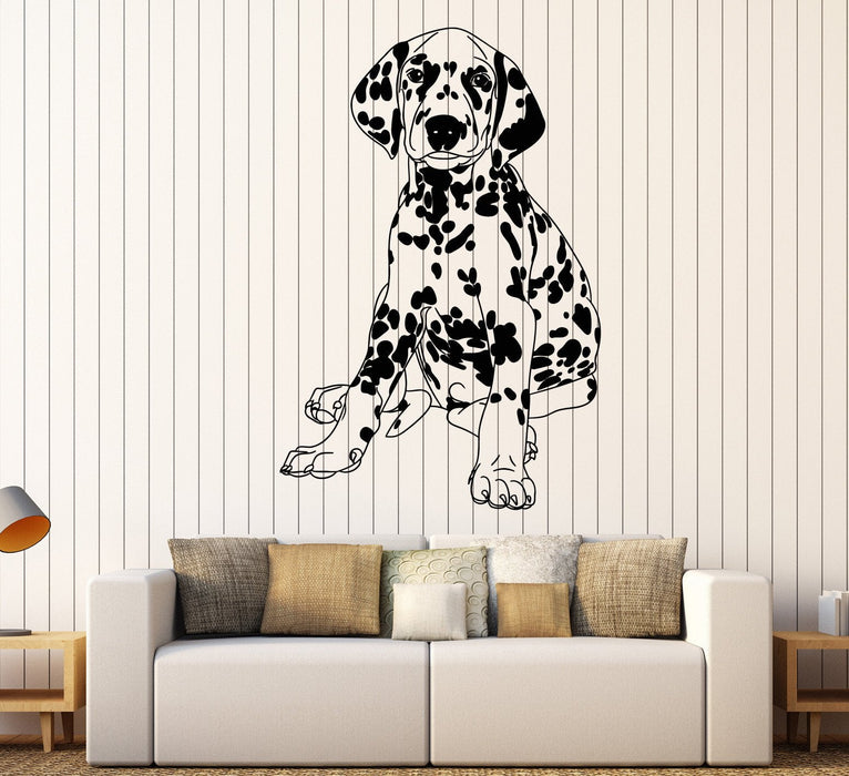 Vinyl Wall Decal Dalmatian Pedigree Dog Pet Shop Vet Clinic Stickers Unique Gift (832ig)