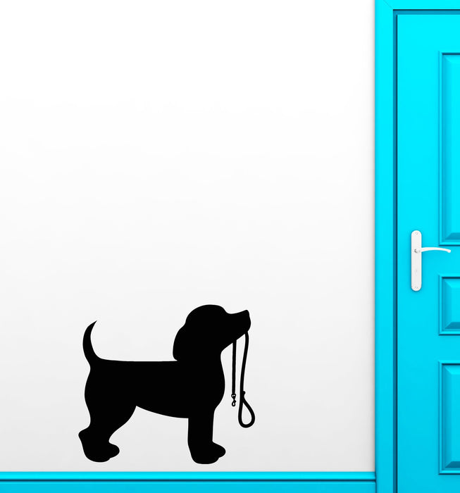 Vinyl Wall Decal Silhouette Dog Puppy Pet Home Animal Stickers (2771ig)
