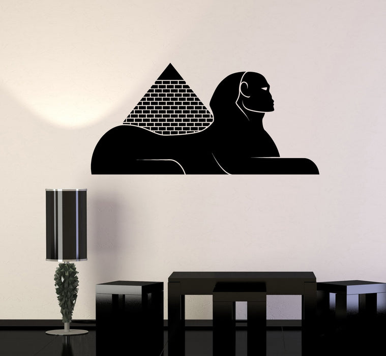 Vinyl Wall Decal Egyptian Pyramids Sphinx Egypt Stickers Unique Gift (ig4141)