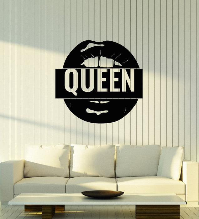 Vinyl Wall Decal Logo Queen Sexy Lips For Girls Stickers (2575ig)