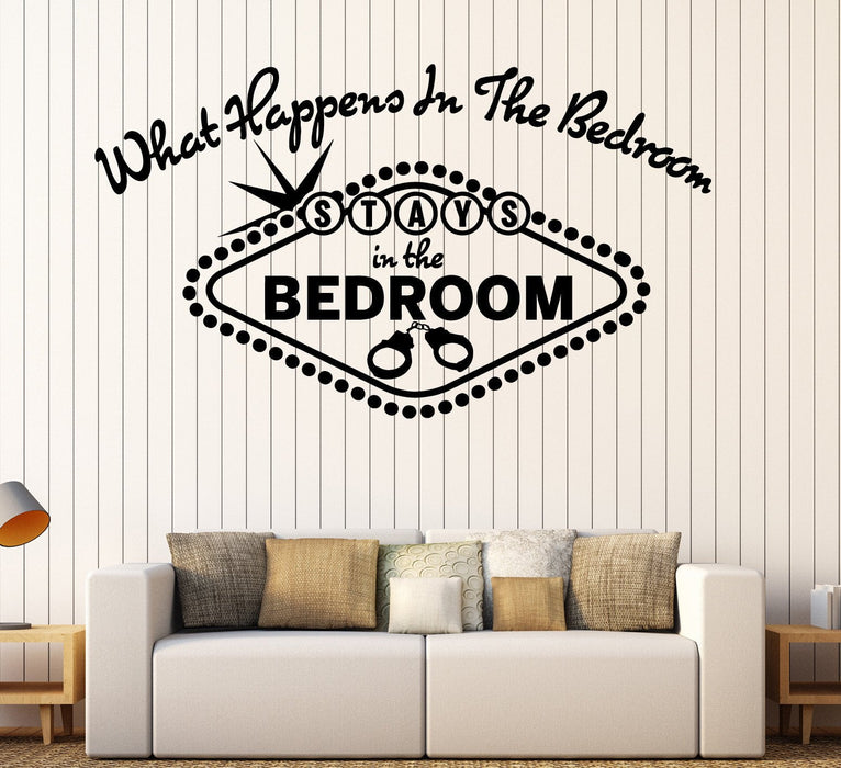 Vinyl Wall Decal Bedroom Adult Quote Decoration Stickers Mural Unique Gift (ig4506)