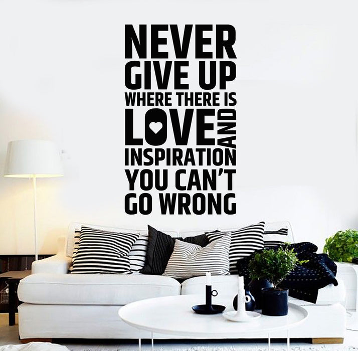 Vinyl Wall Decal Inspirational Quote House Interior Room Decor Stickers Unique Gift (ig4326)