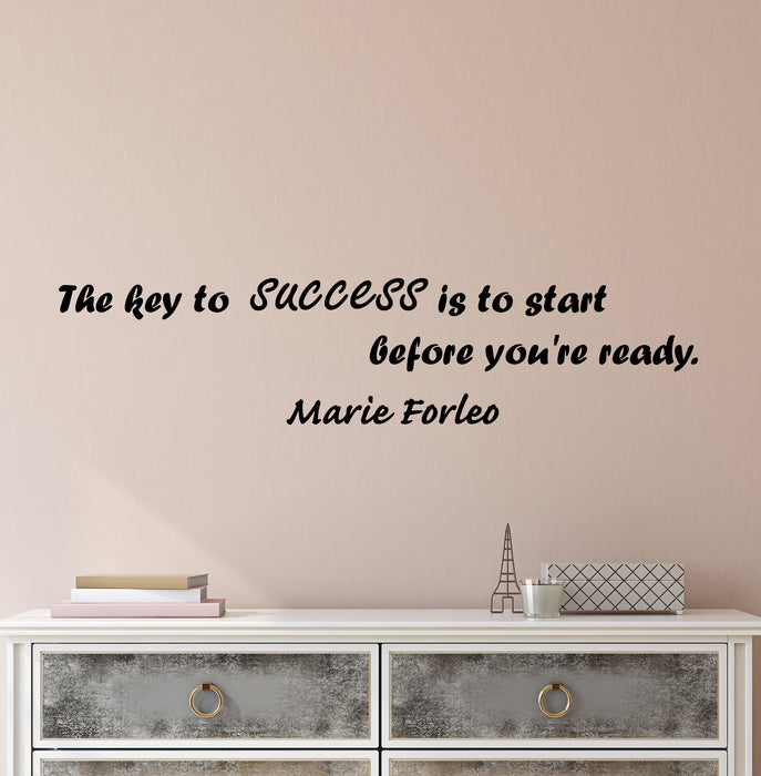 Vinyl Wall Decal Stickers Motivation Quote Words Key To Success Inspiring Letters 3548ig (22.5 in x 5 in)