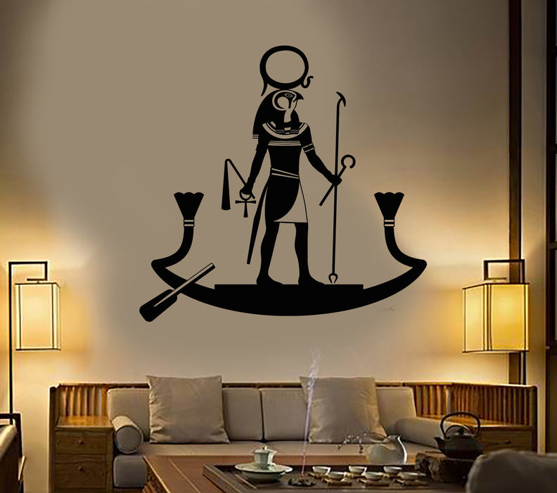 Vinyl Wall Decal Ancient Egyptian God Ra Religion Egypt Stickers Unique Gift (1750ig)