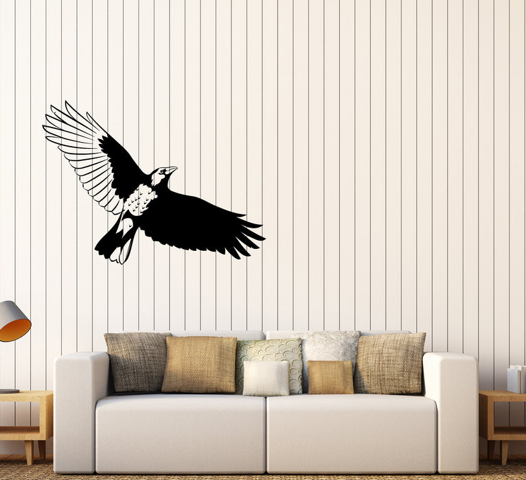 Vinyl Wall Decal Gothic Raven Bird Silhouette For Kids Room Stickers (4085ig)