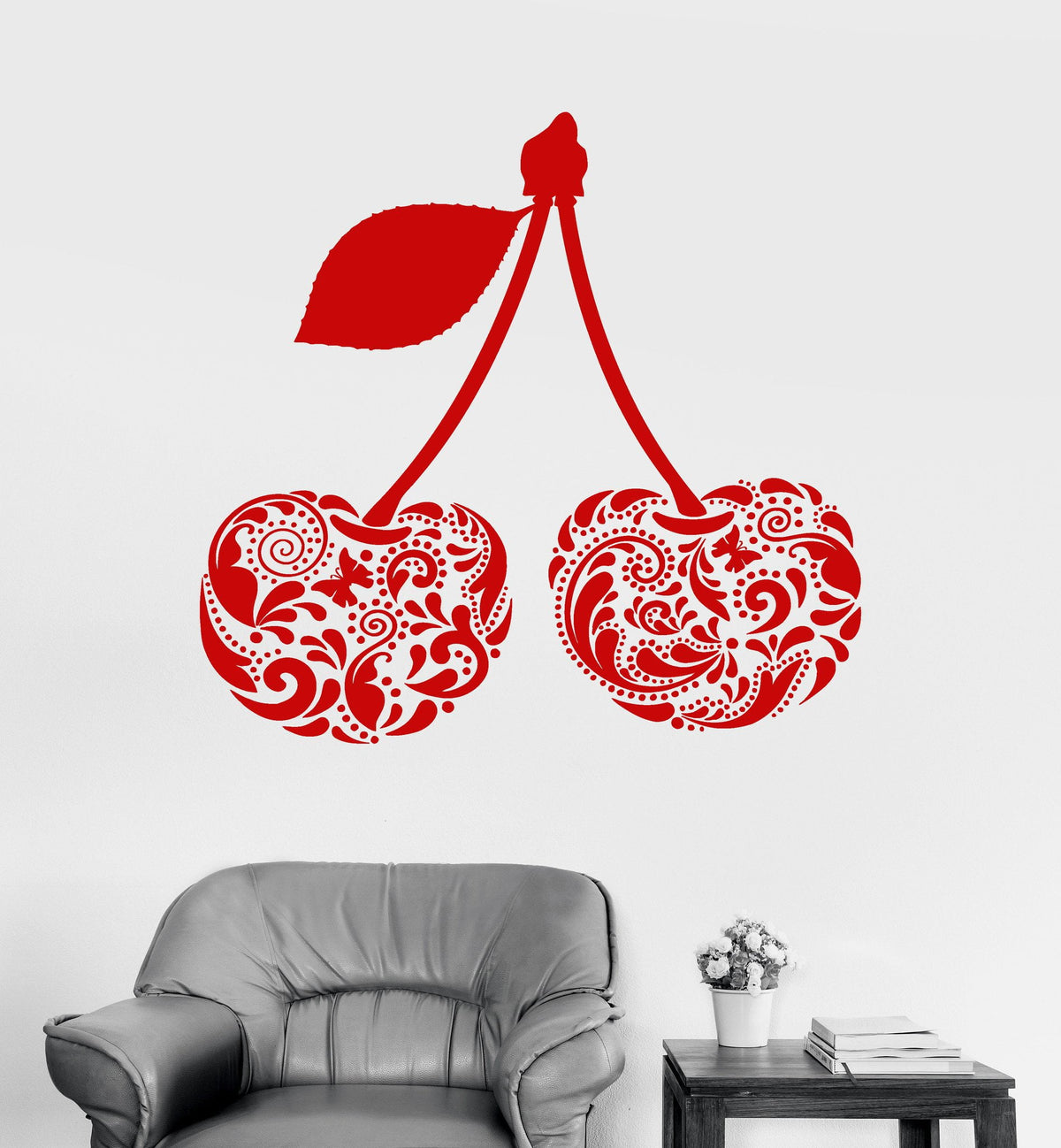 Vinyl Wall Decal Cherry Beautiful Decorations Room Home Art Stickers U