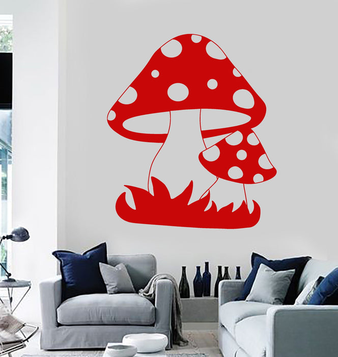 Vinyl Wall Decal Mushrooms Design Children's Room Kids Stickers Unique Gift (ig3809)