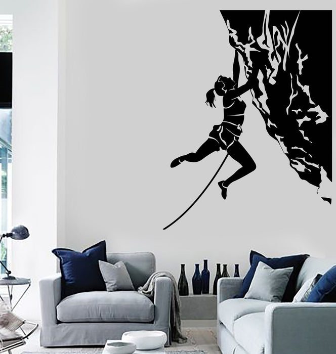 Autocollant mural en vinyle pour grimpeur, sports extrêmes, cadeau unique (ig3882)