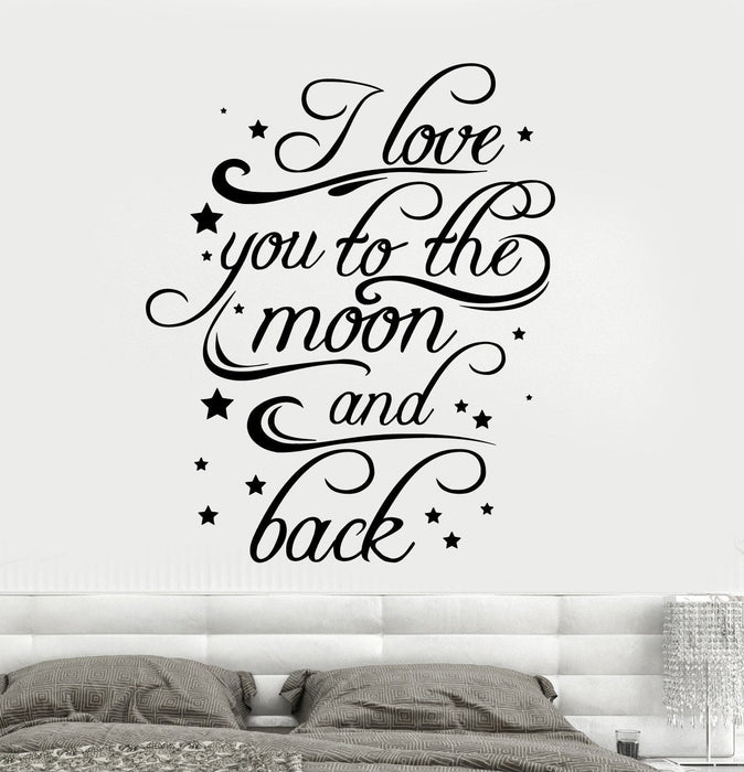 Vinyl Wall Decal Quote Love Romantic Room Decor Interior Stickers Unique Gift (ig4241)