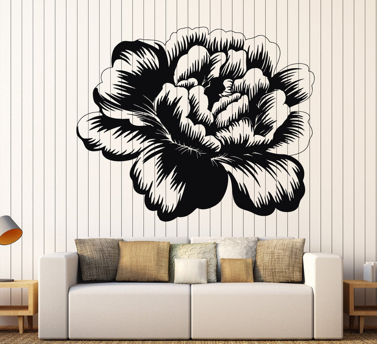 Vinyl Wall Decal Bud Rose Flower Garden Nature Girl's Room Decor Stickers Unique Gift (1206ig)